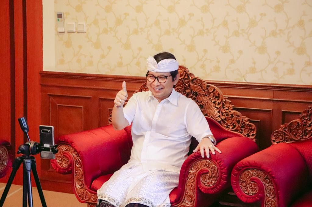 Dialog IG Live “Kebangkitan Sport Tourism”, Sekda Badung Dukung Carangsari Heritage Run